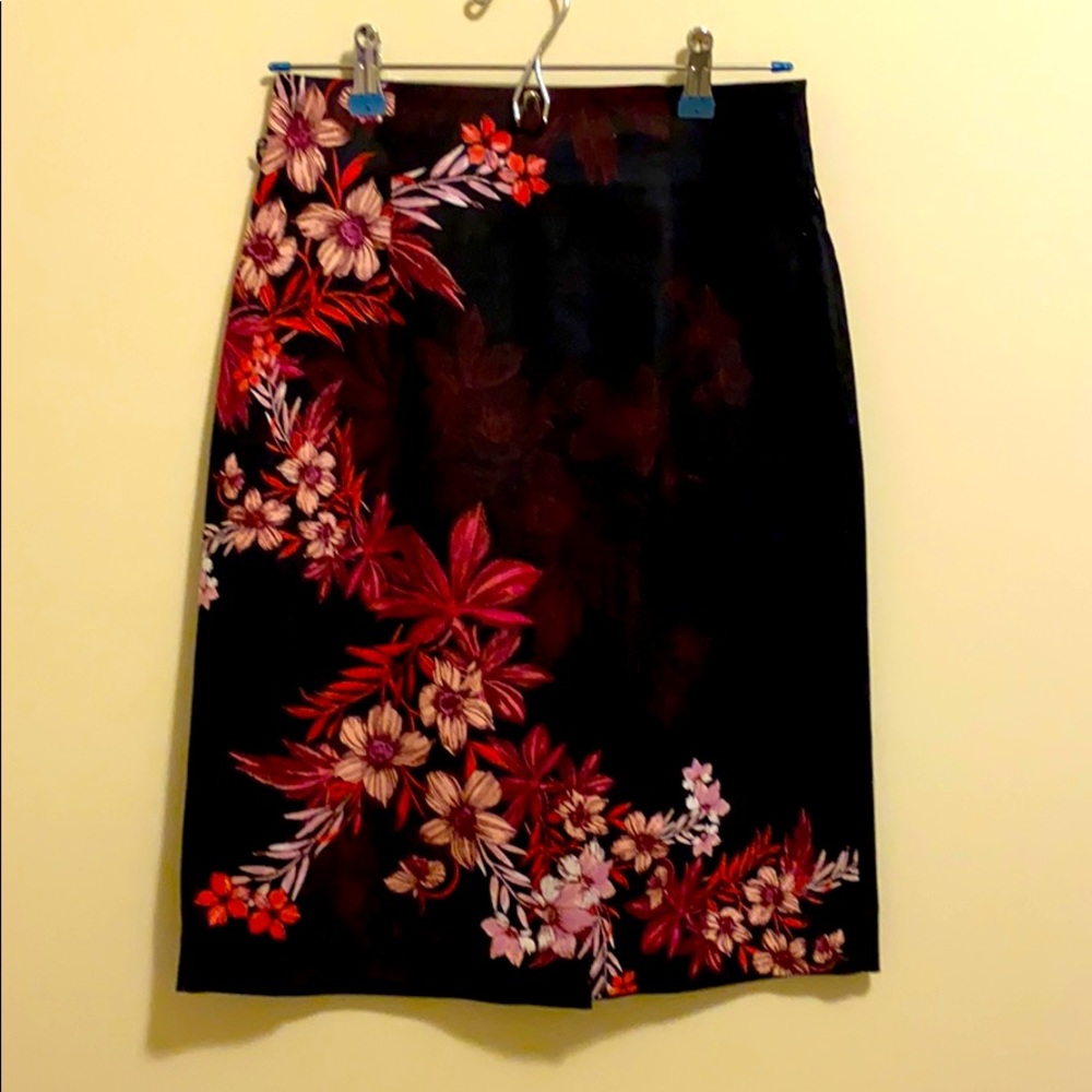 Floral Pencil Skirt